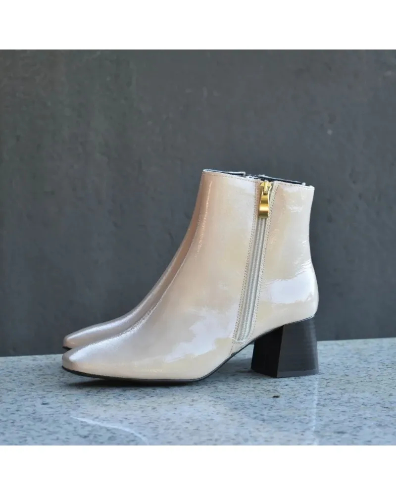 BOTINES DE CHAROL  PIEL |CALMODA 5103 TACóN ANCHO