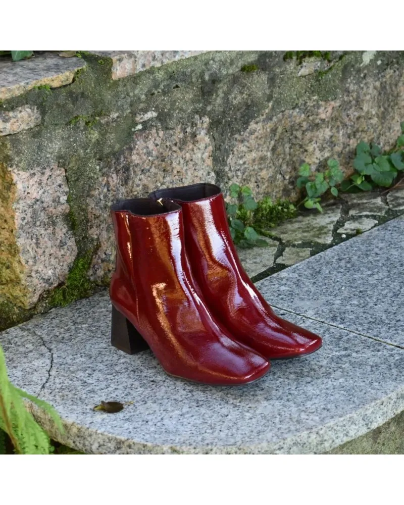BOTINES DE CHAROL  PIEL |CALMODA 5103 TACóN ANCHO