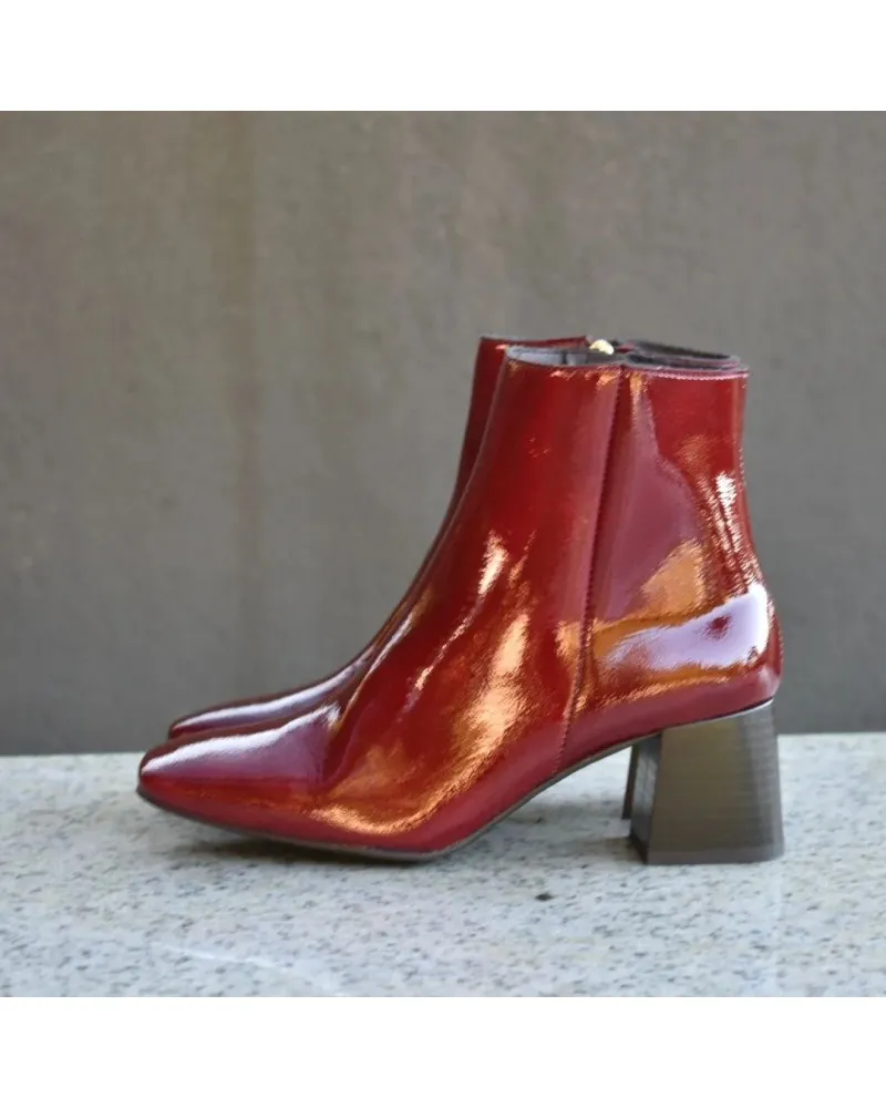 BOTINES DE CHAROL  PIEL |CALMODA 5103 TACóN ANCHO