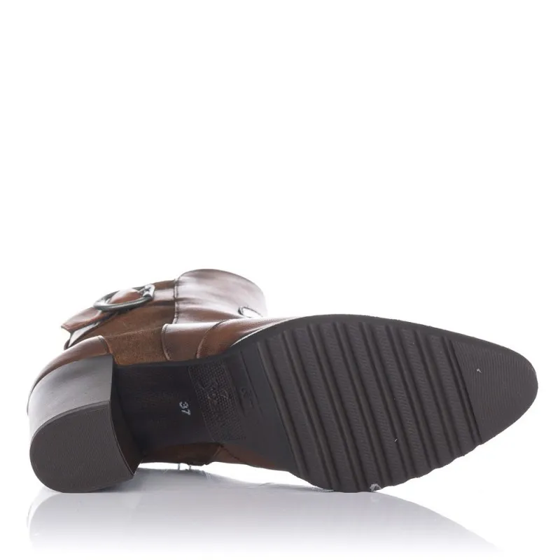 Botines De TacÓn Fluchos D8898 Mujer Cuero