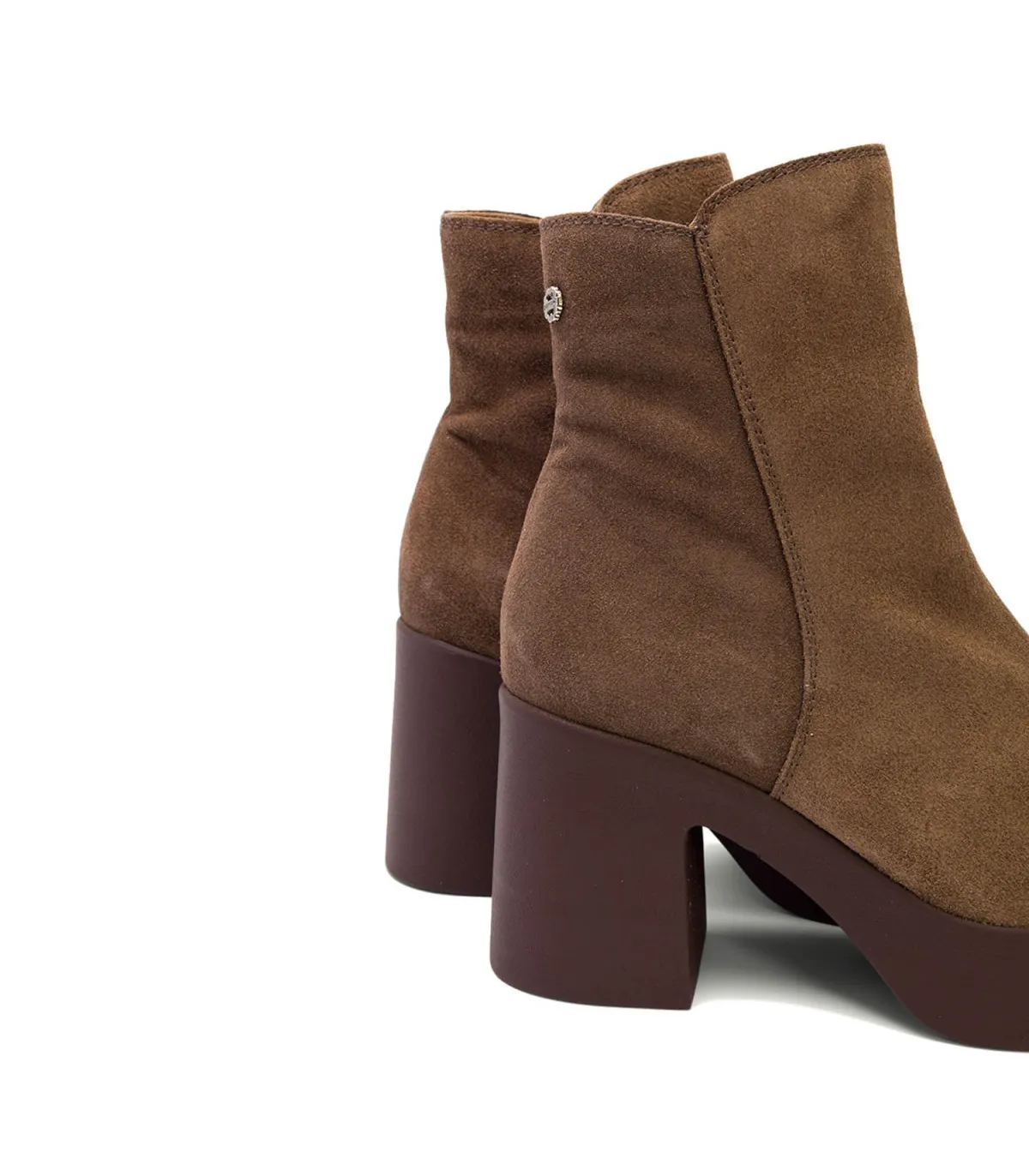 BOTINES DE TACÓN MOKA CON CREMALLERA LETA