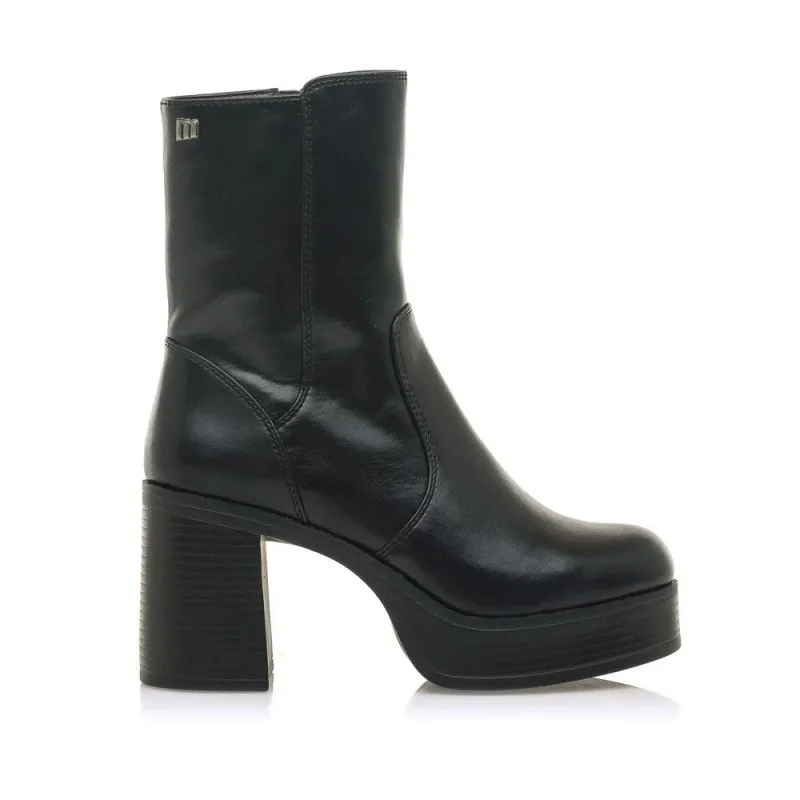 Botines De TacÓn Mustang 53562 Mujer Negro