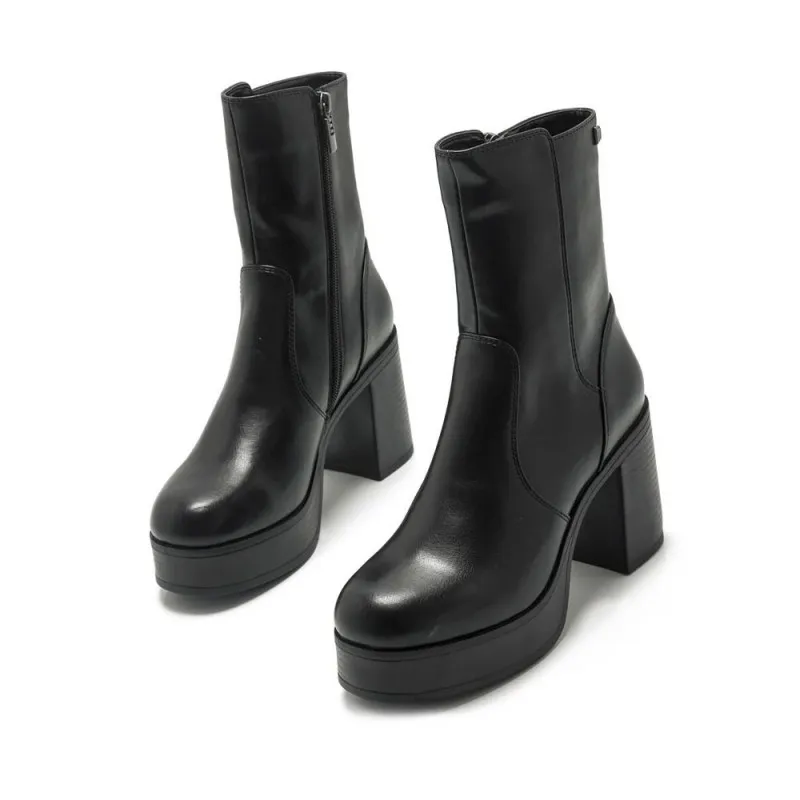 Botines De TacÓn Mustang 53562 Mujer Negro