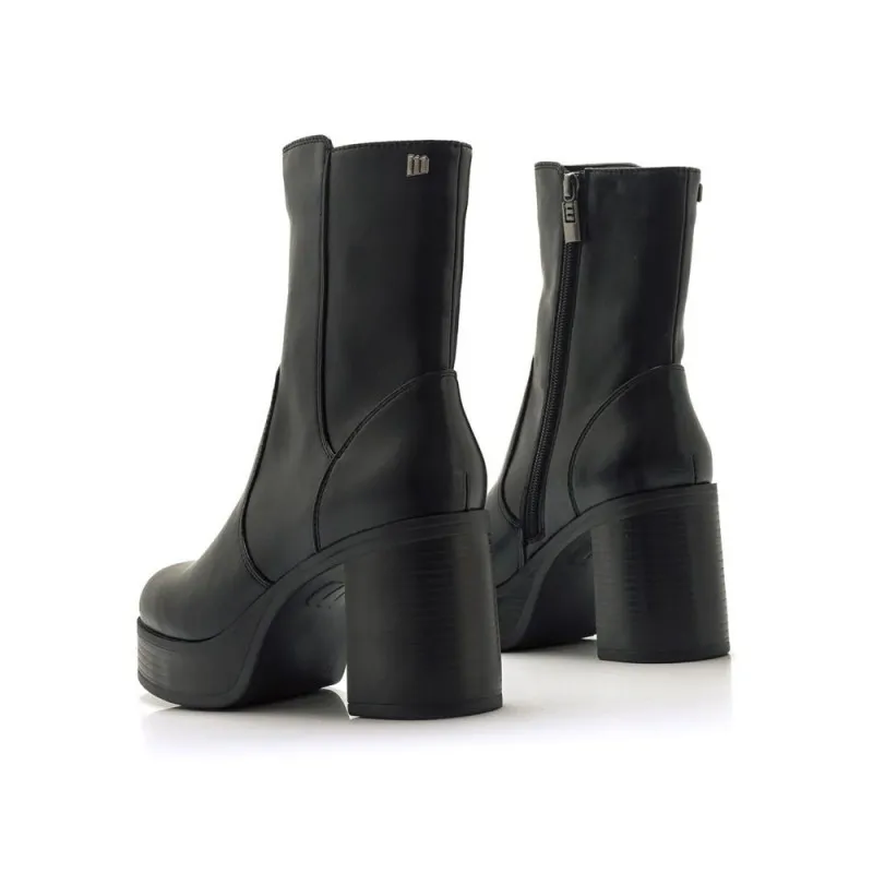 Botines De TacÓn Mustang 53562 Mujer Negro