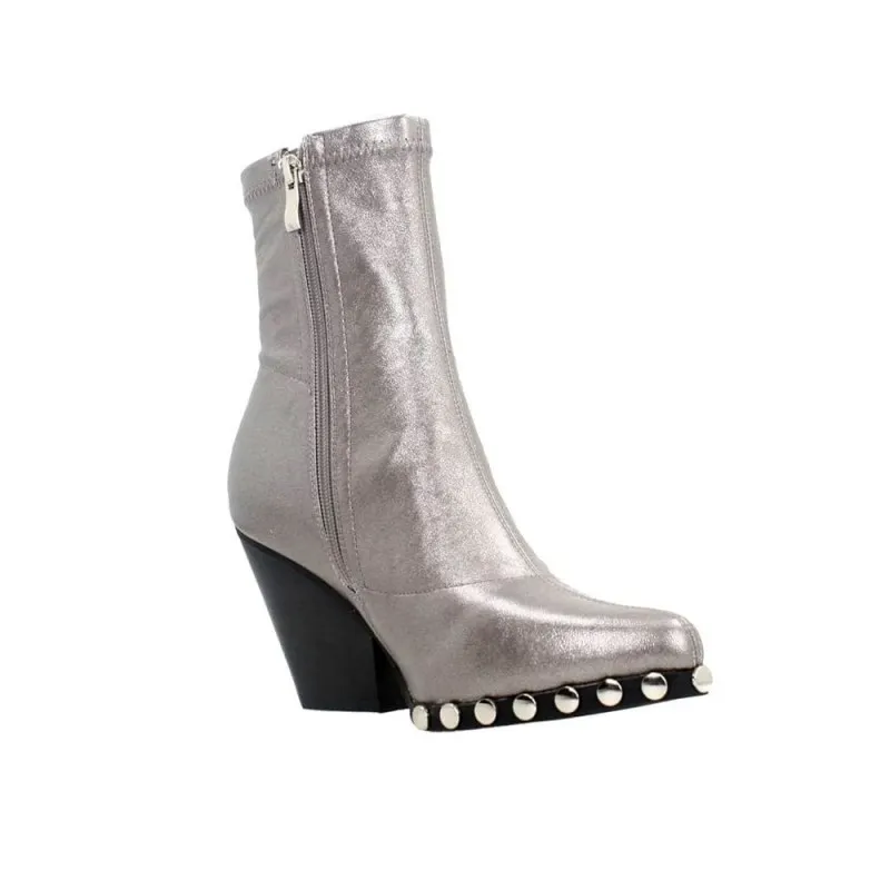 Botines De TacÓn Noa Harmon 8836 Mujer Plomo