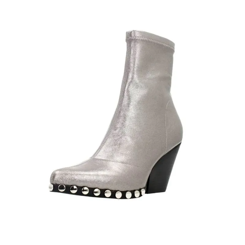 Botines De TacÓn Noa Harmon 8836 Mujer Plomo