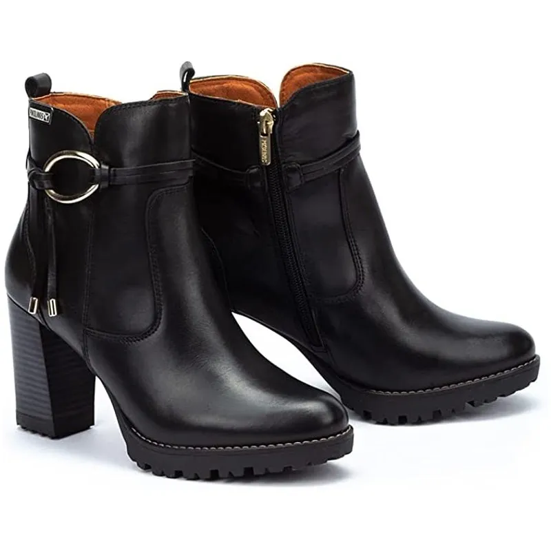 BOTINES DE TACÓN PIKOLINOS W7M8542 MUJER NEGRO