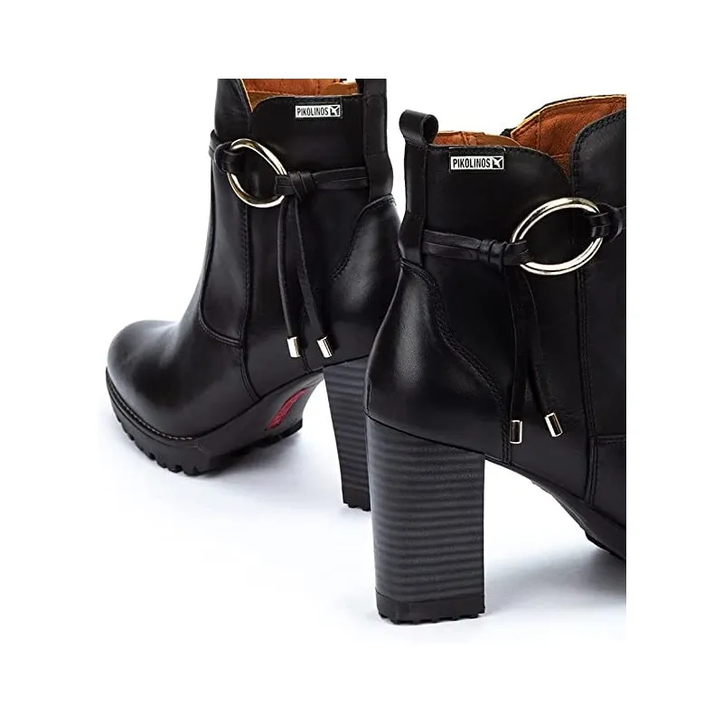 BOTINES DE TACÓN PIKOLINOS W7M8542 MUJER NEGRO