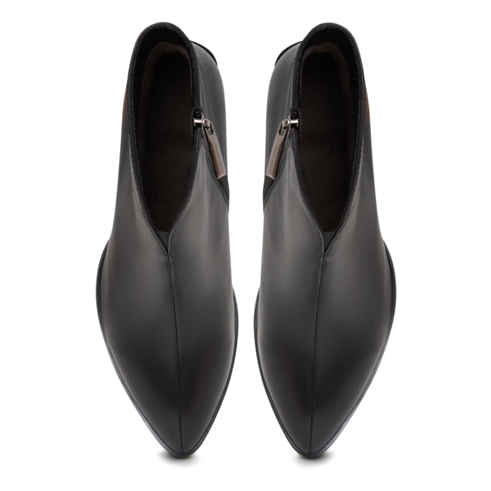 Botines de Tacón Bloque Negro