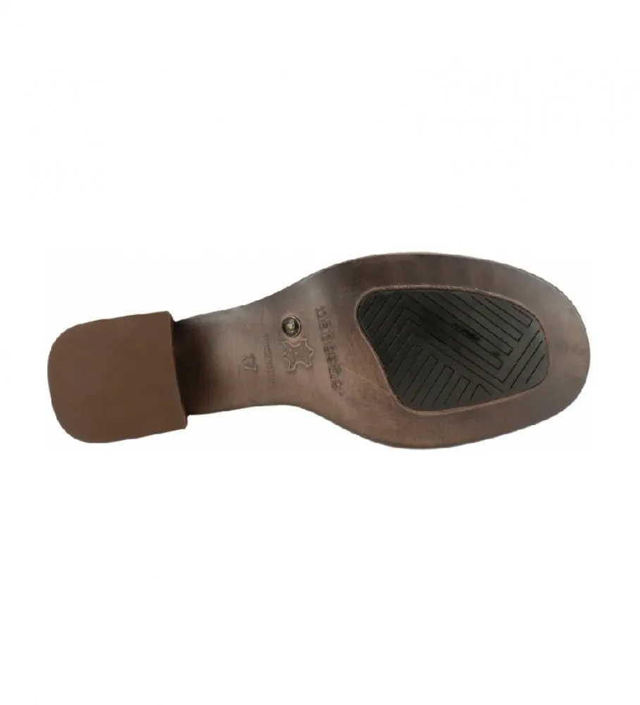 BOTINES S3037 MONTONE MARRóN CASI NEGRO ALTURA TACóN: 5.2CM