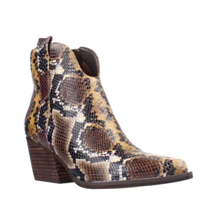 Botines tacón Alma en pena con estampado animal print