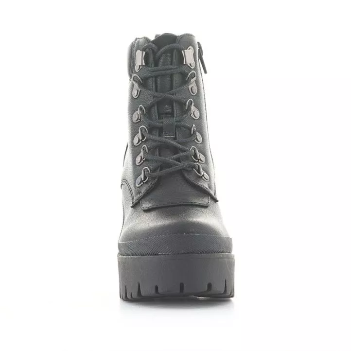 Botines tacón Owel adelaide negros con cordones