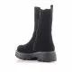 Botines tacón Redlove viveka negras con serraje y elástico