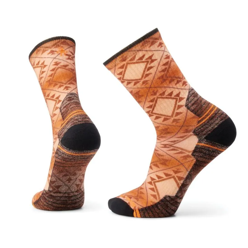 Calcetines de senderismo Smartwool Hike Light Cushion Southwest Tile Print (Orange Rust)