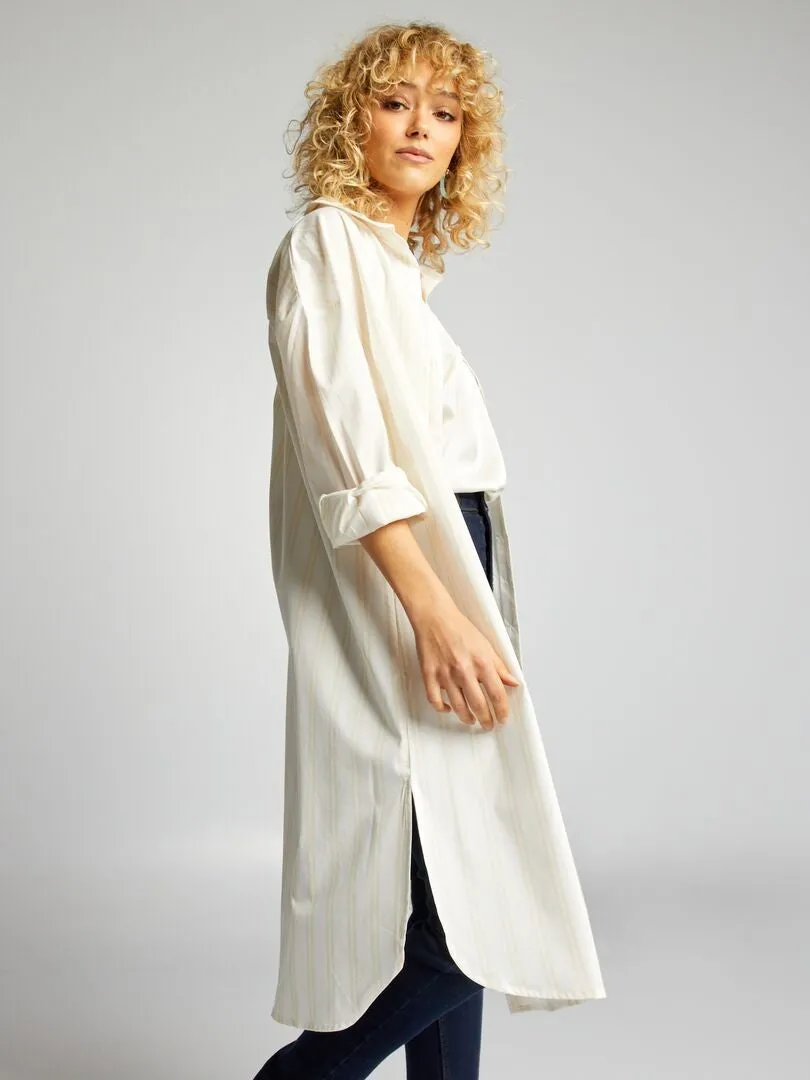 CAMISA LARGA  BEIGE