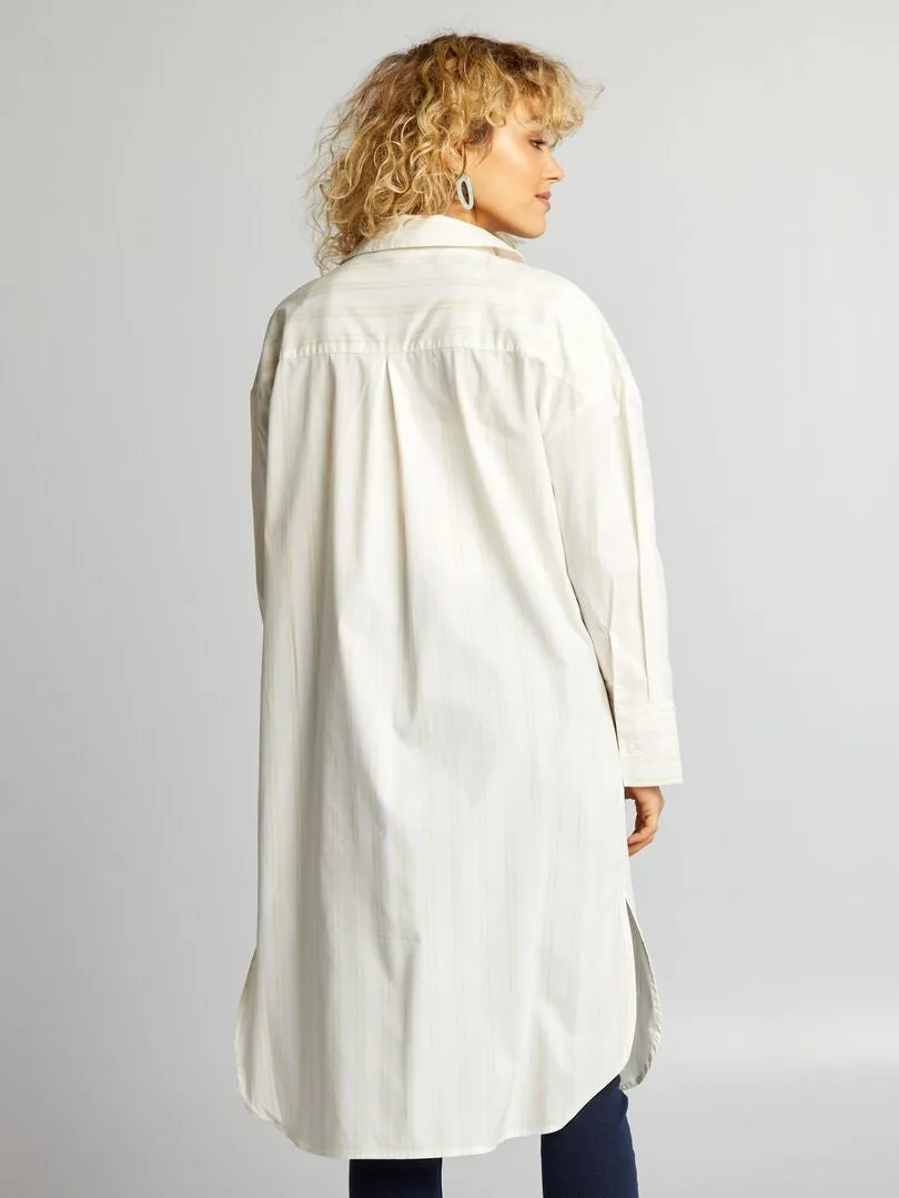 CAMISA LARGA  BEIGE
