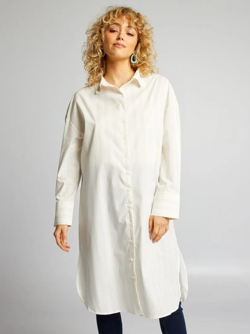 CAMISA LARGA  BEIGE