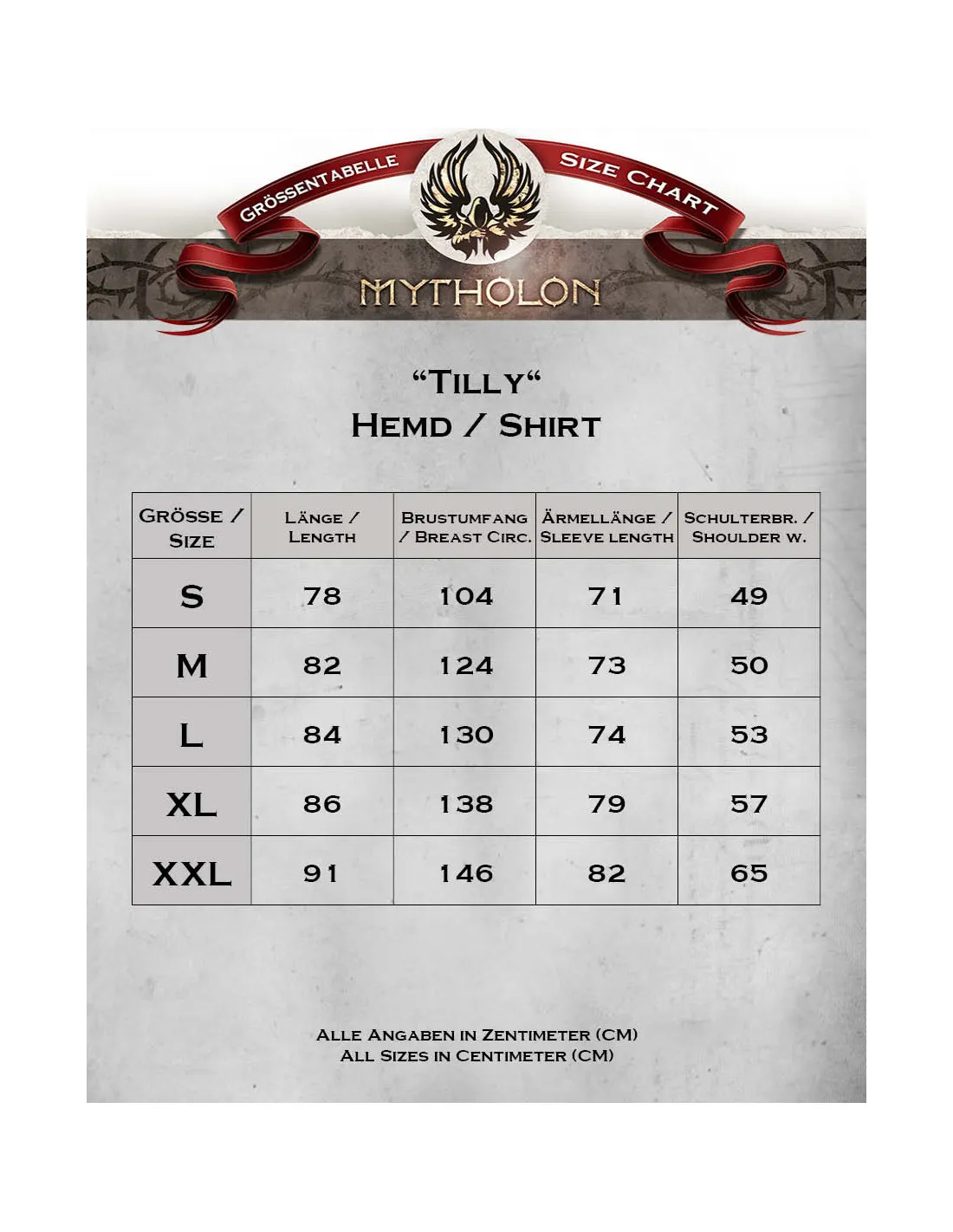 Camisa medieval en algodón crema modelo Tilly