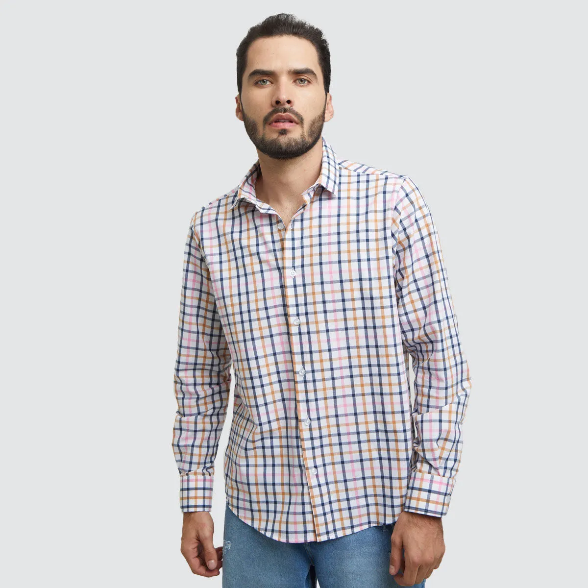 Camisa Para Hombre Cuadros