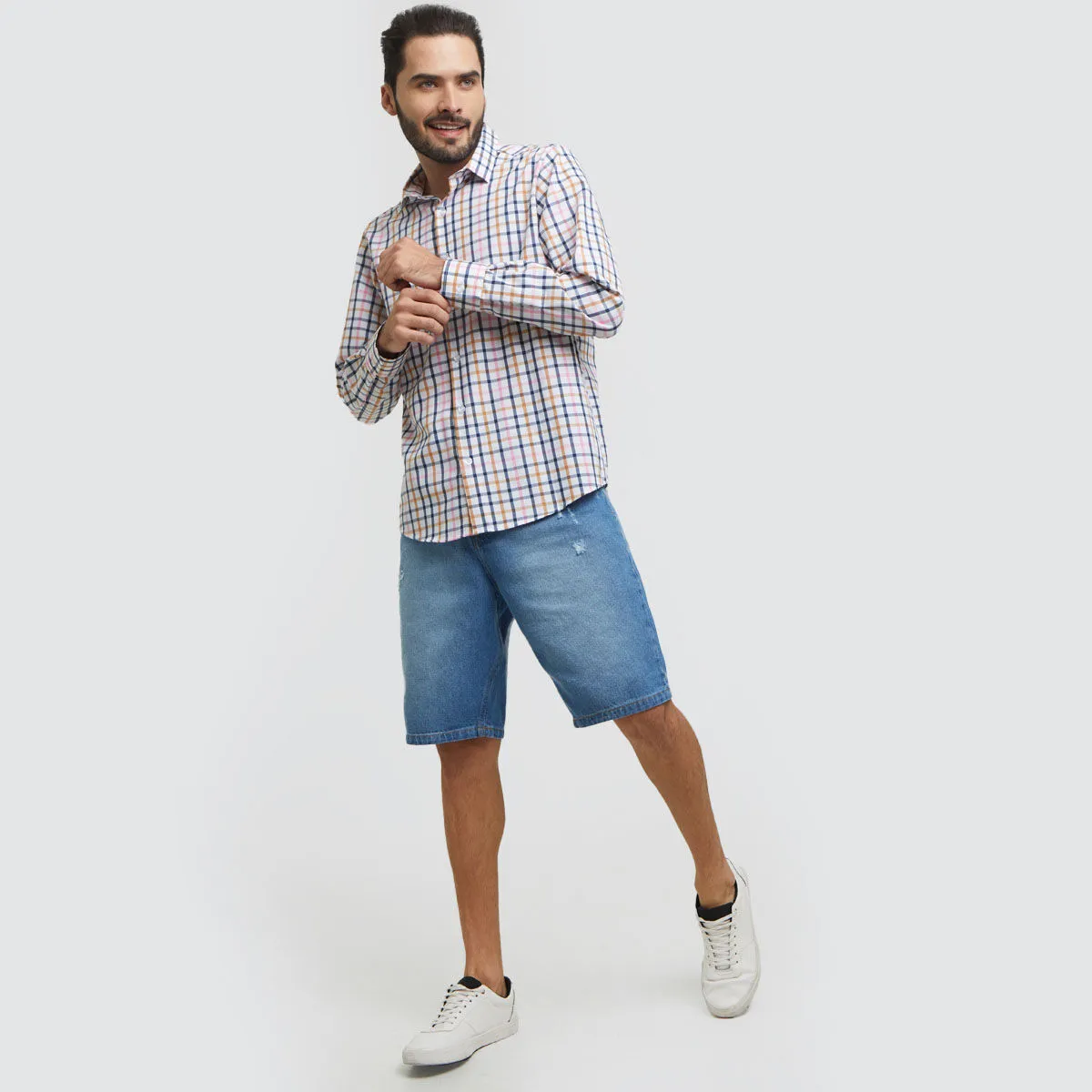 Camisa Para Hombre Cuadros