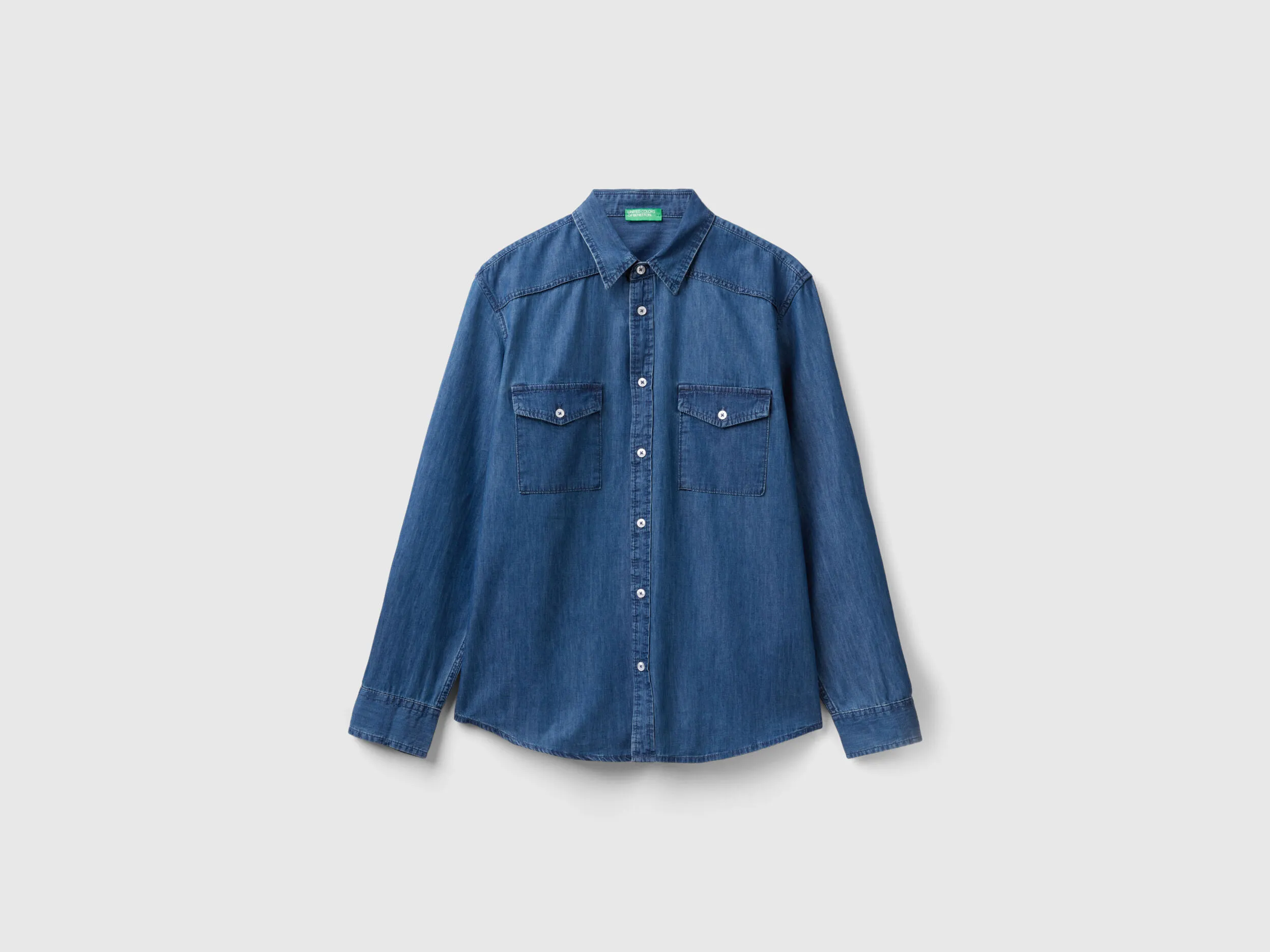 Camisa regular fit de cambray