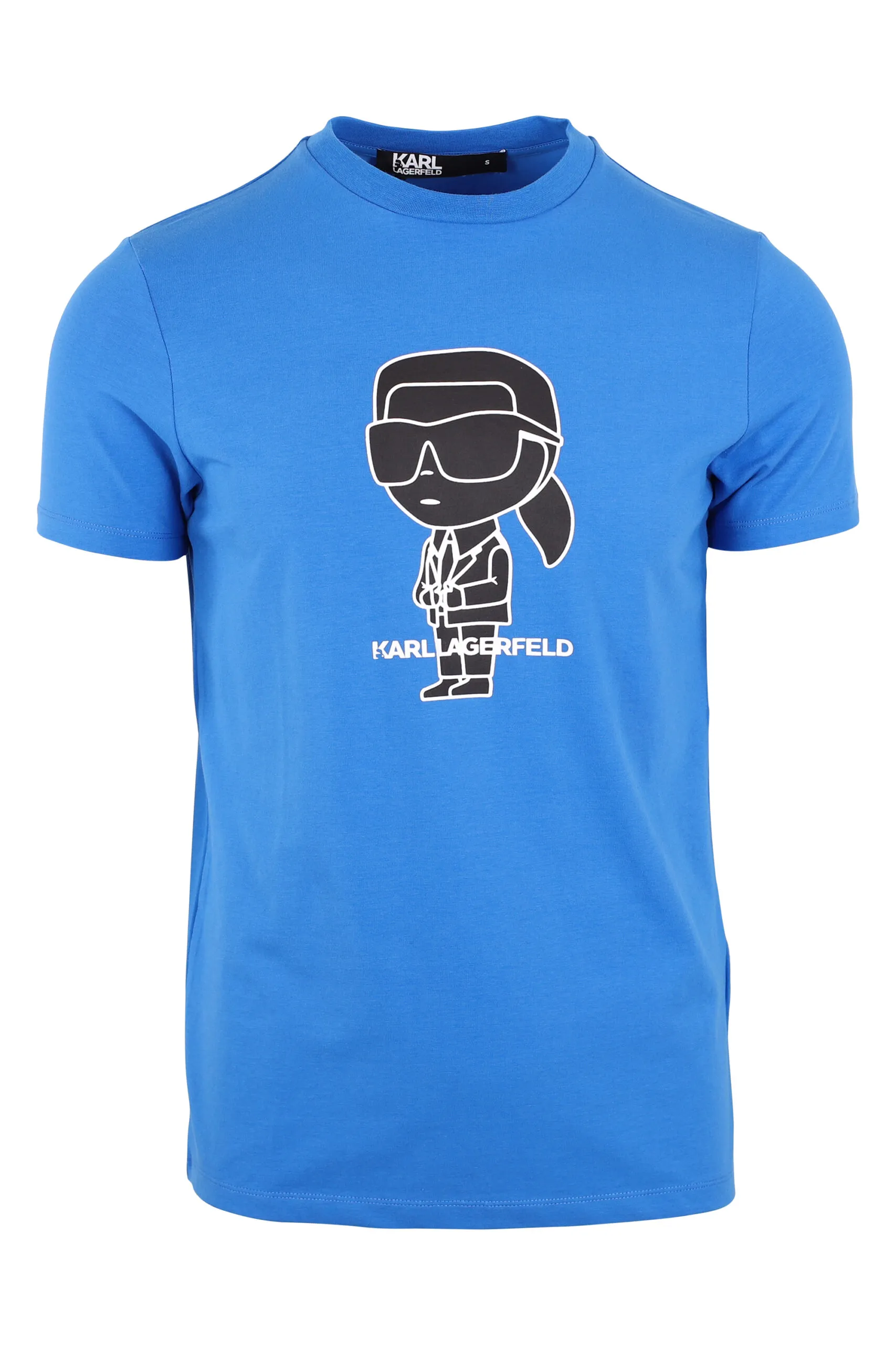 Camiseta azul con maxilogo 