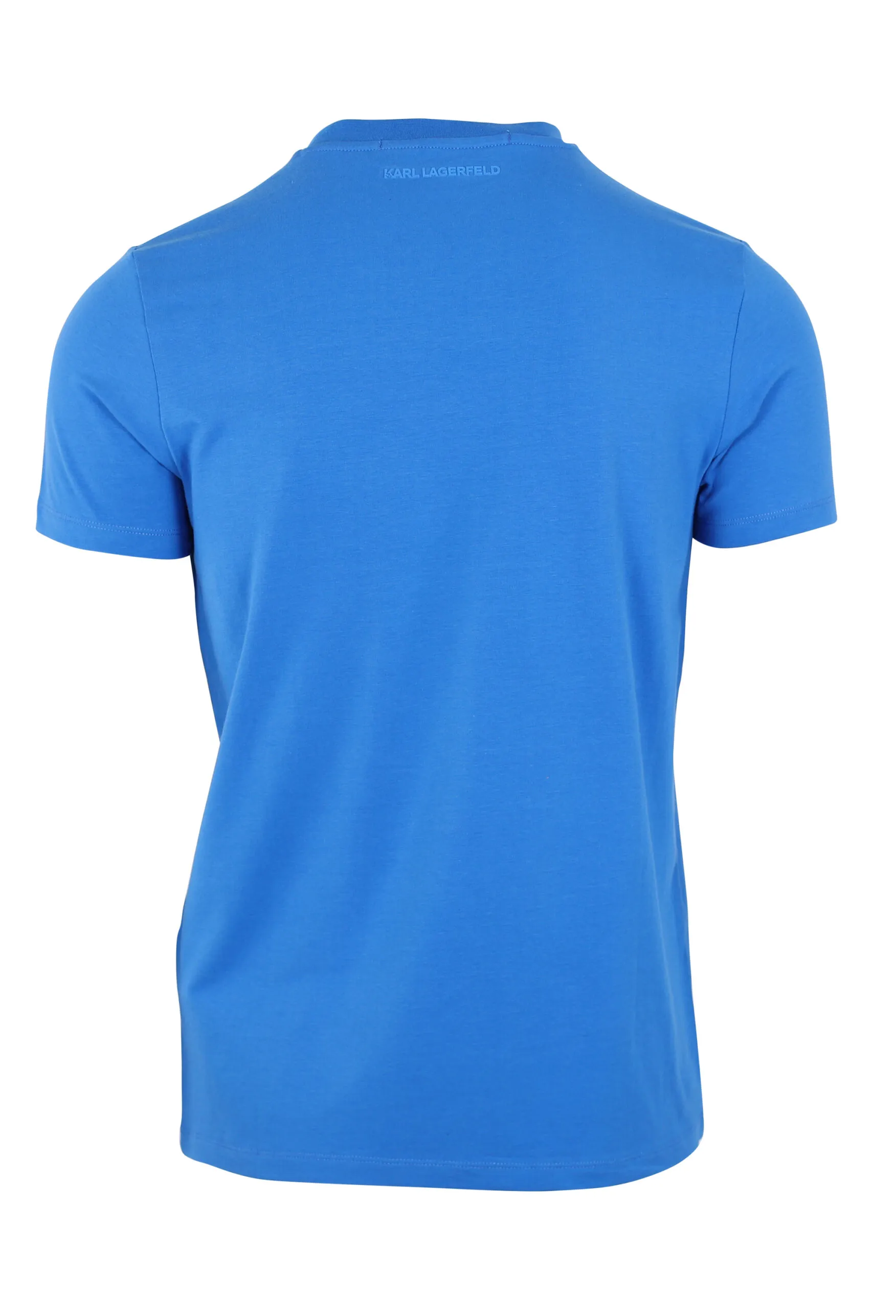Camiseta azul con maxilogo 