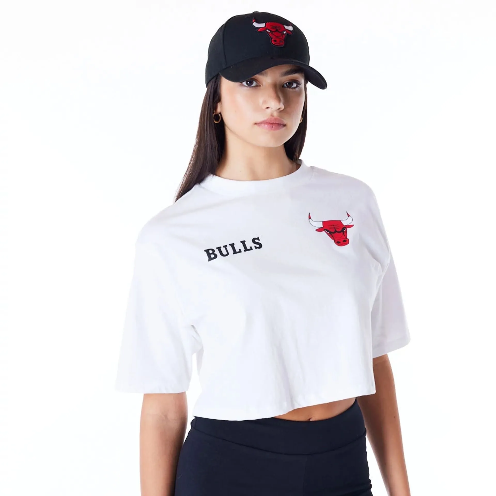 Camiseta crop Chicago Bulls NBA Team Logo