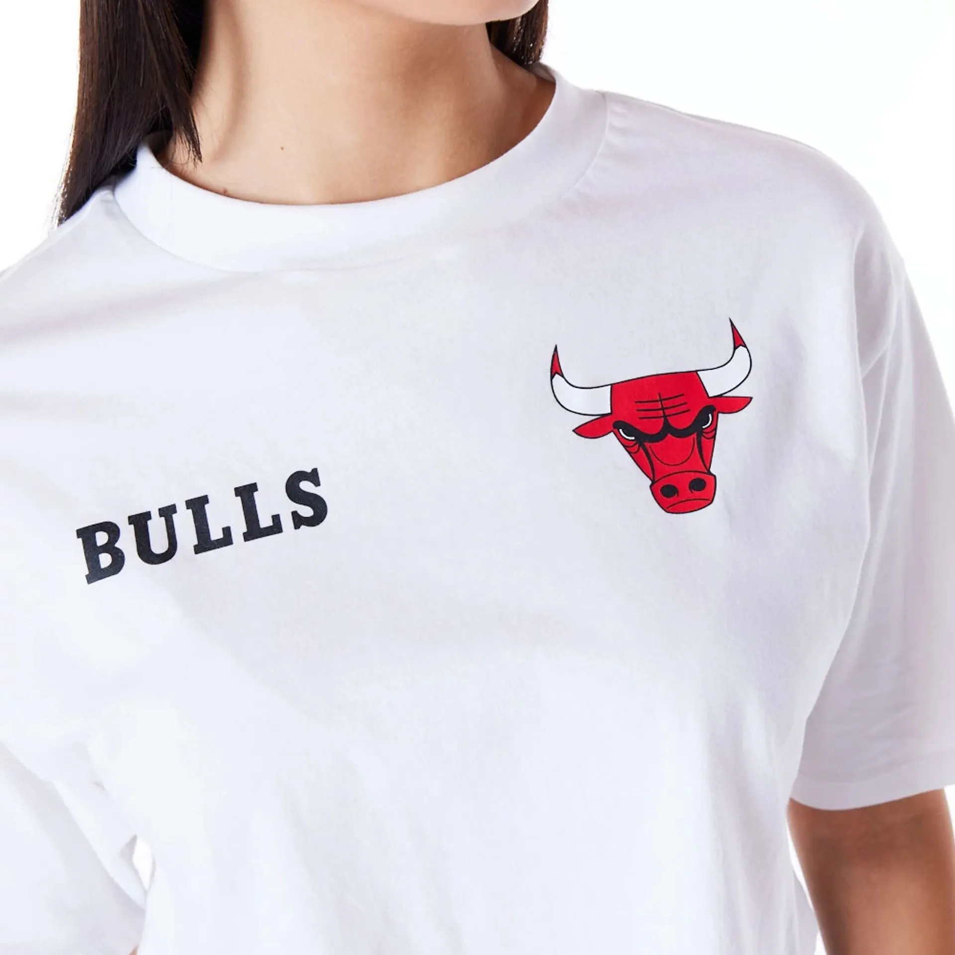 Camiseta crop Chicago Bulls NBA Team Logo