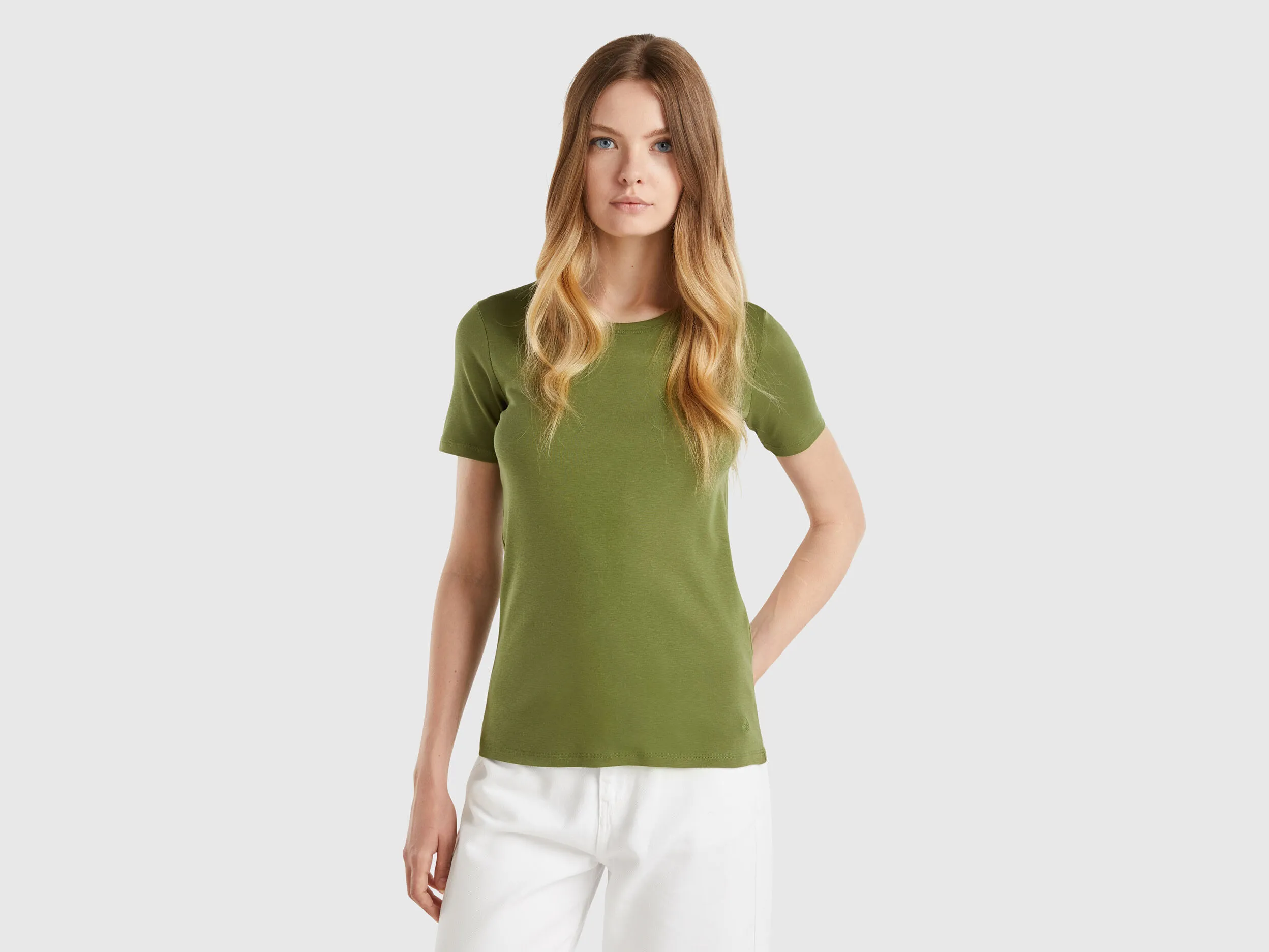 Camiseta de algodón de fibra larga