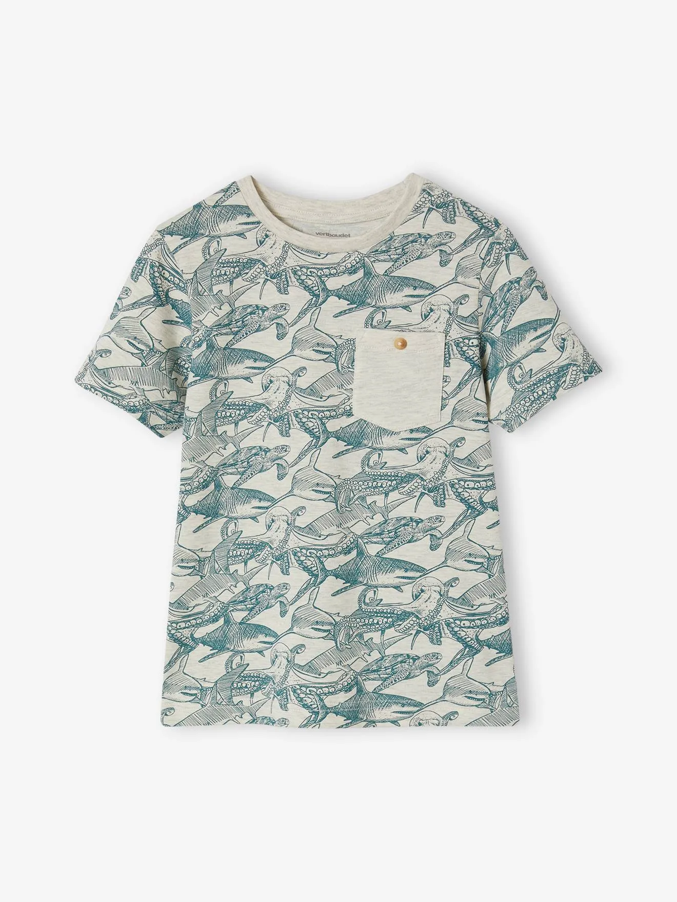 Camiseta de manga corta con motivos gráficos, para niño