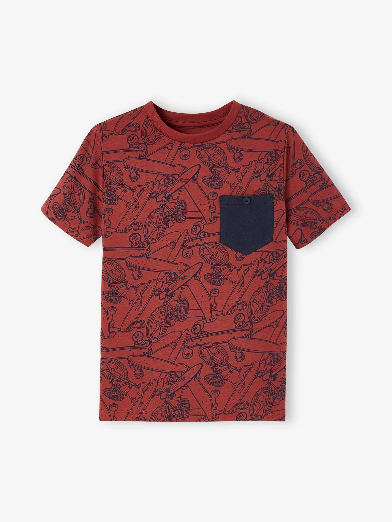 Camiseta de manga corta con motivos gráficos, para niño