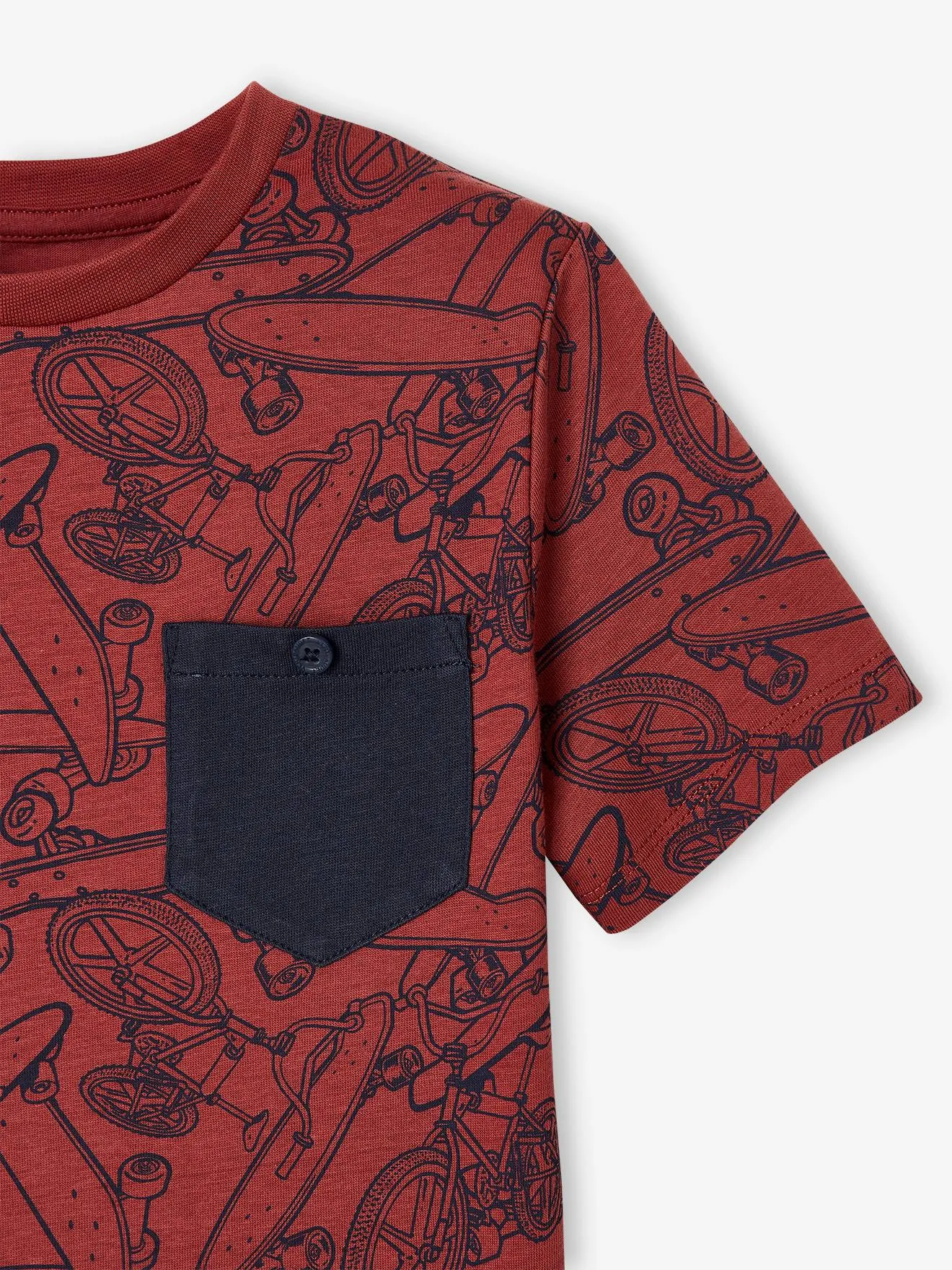 Camiseta de manga corta con motivos gráficos, para niño