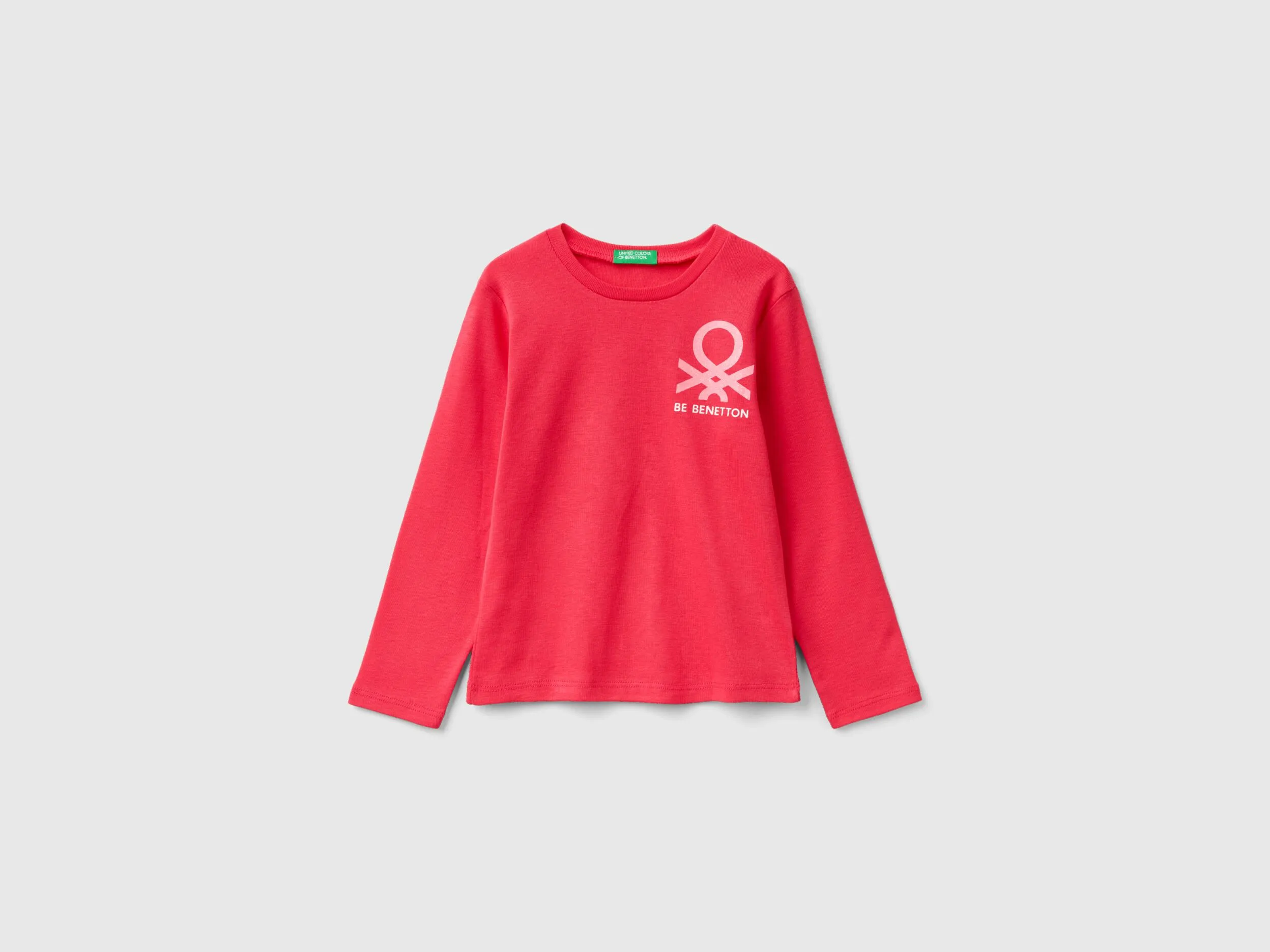 Camiseta de manga larga con estampado de glitter