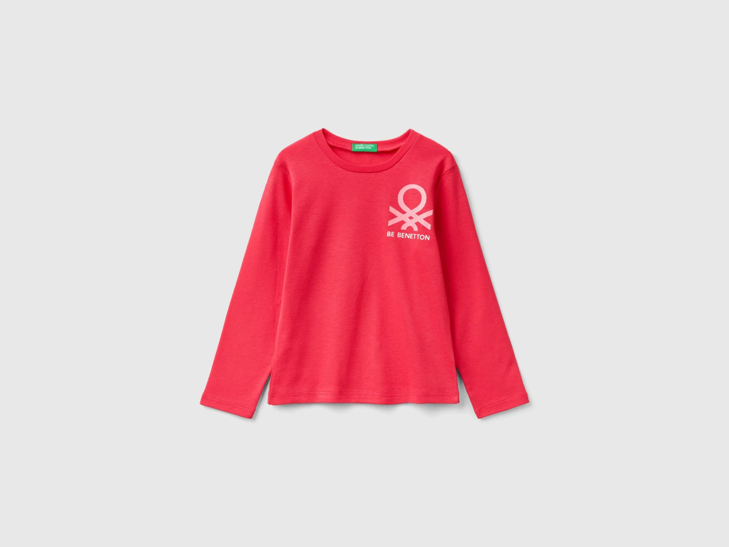 Camiseta de manga larga con estampado de glitter