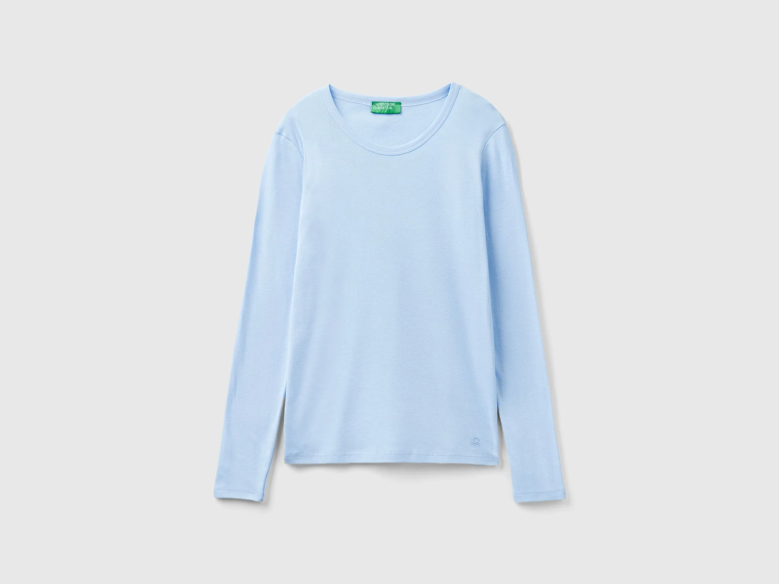 Camiseta de manga larga de algodón puro