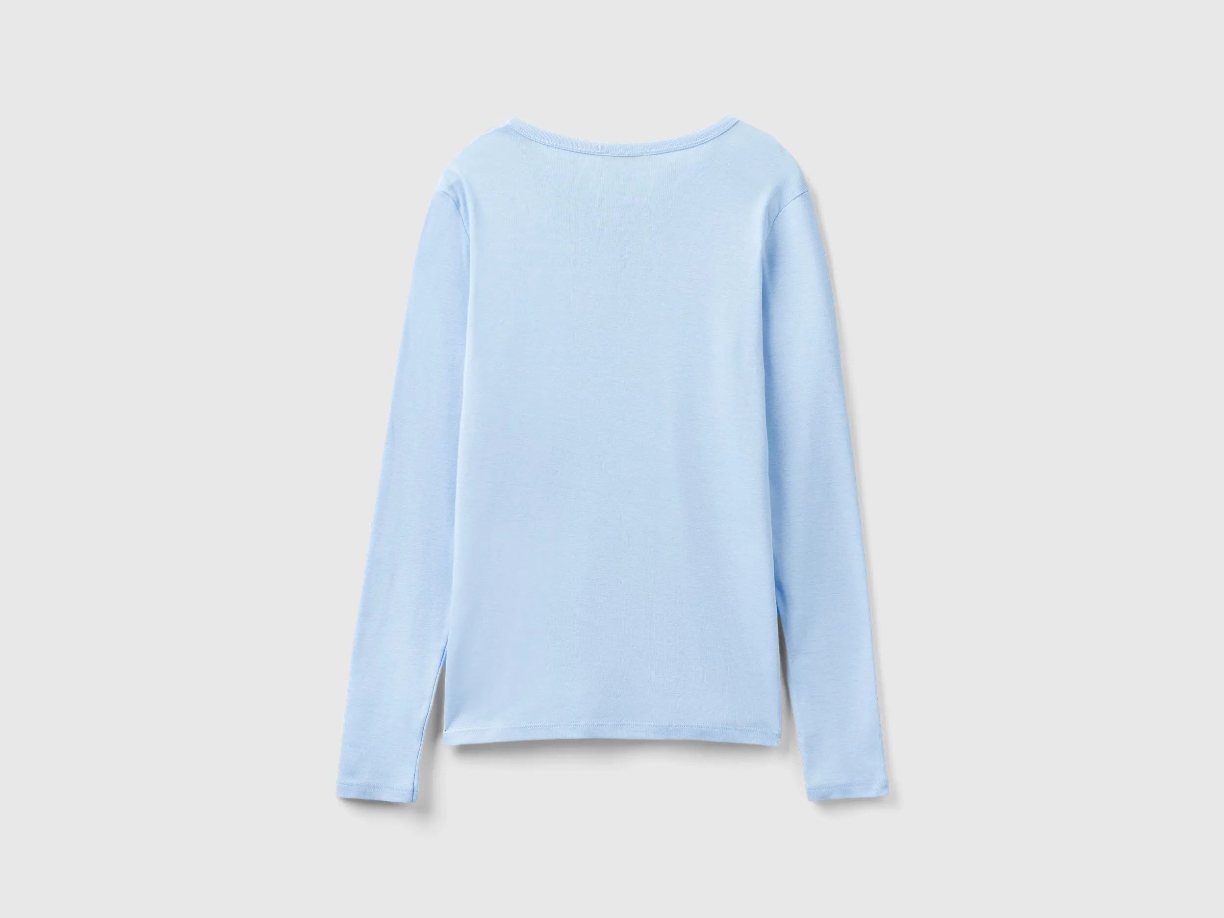 Camiseta de manga larga de algodón puro