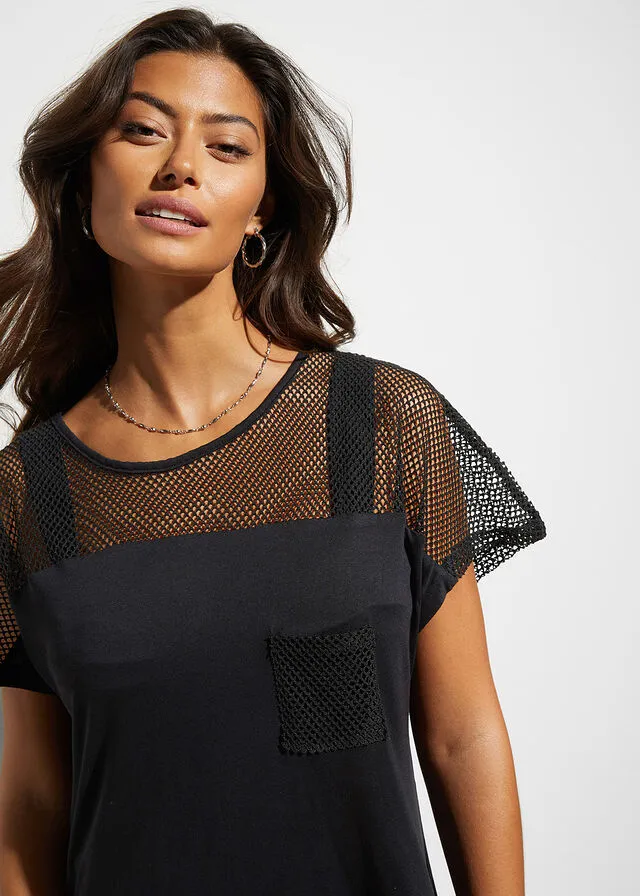 Camiseta de playa Negro