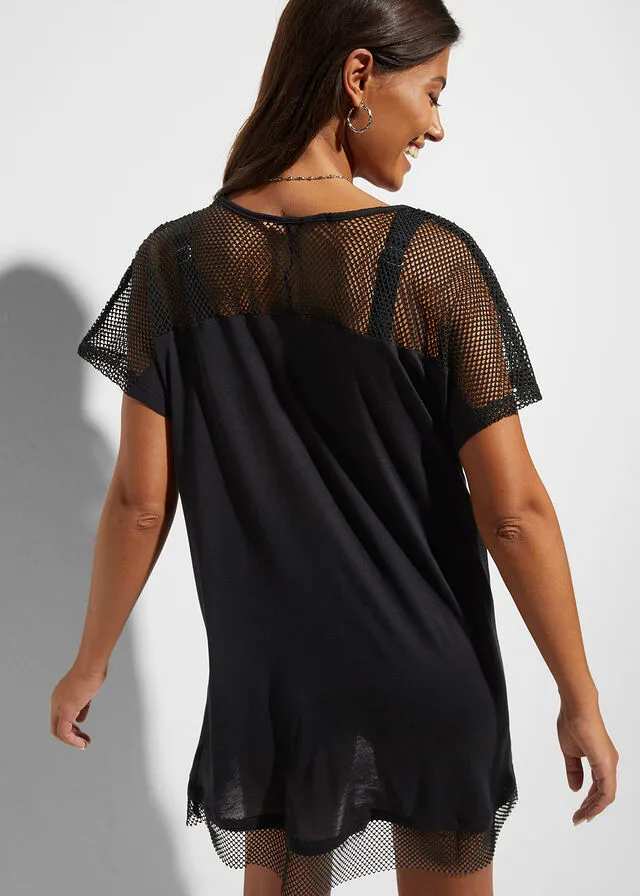 Camiseta de playa Negro
