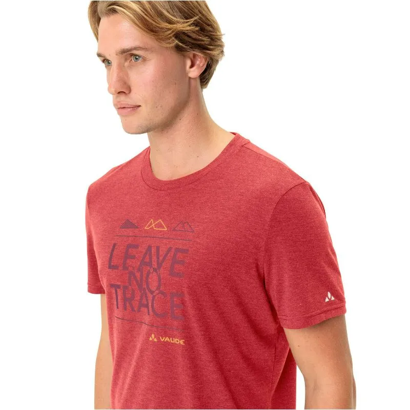 Camiseta de senderismo Vaude Camiseta Tekoa III (roja) Hombre