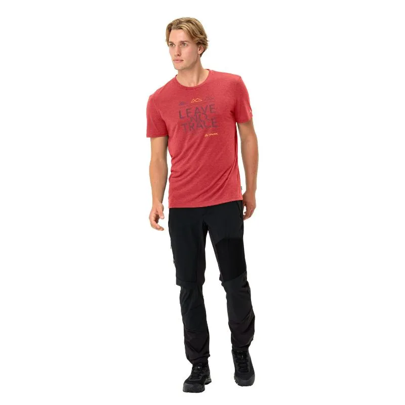 Camiseta de senderismo Vaude Camiseta Tekoa III (roja) Hombre