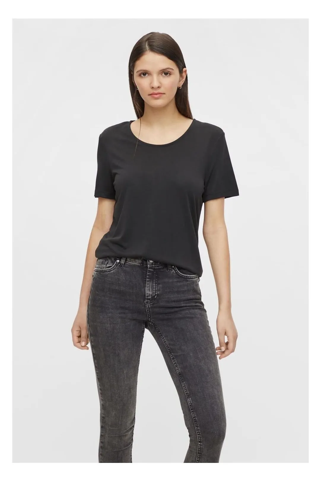 CAMISETA MANGA CORTA PCKAMALA NEGRO