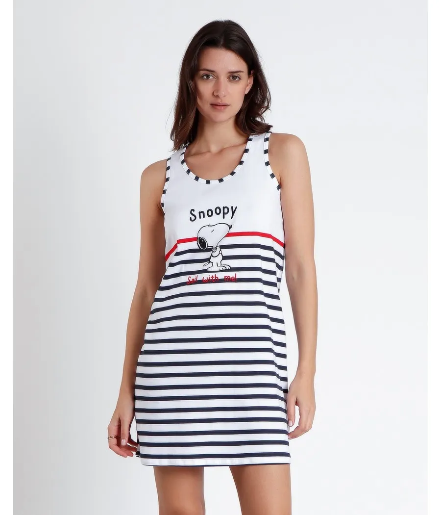 Camisola verano mujer Peanuts Snoopy Sail algodón