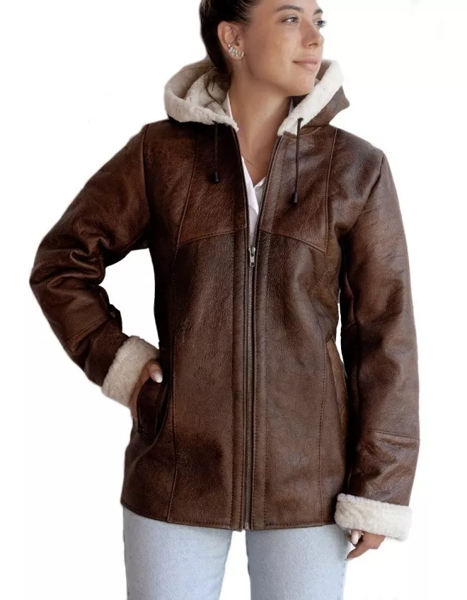 CAMPERA DE CUERO DE OVEJA DE MUJER  MODELO: 301