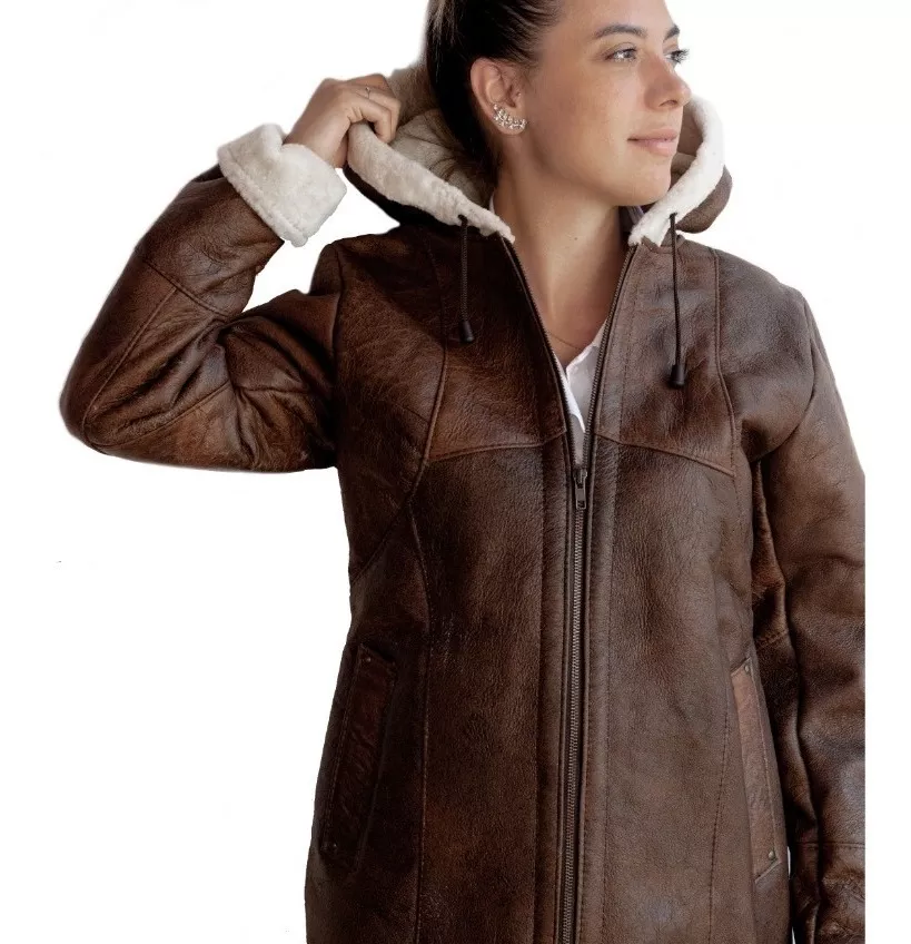 CAMPERA DE CUERO DE OVEJA DE MUJER  MODELO: 301