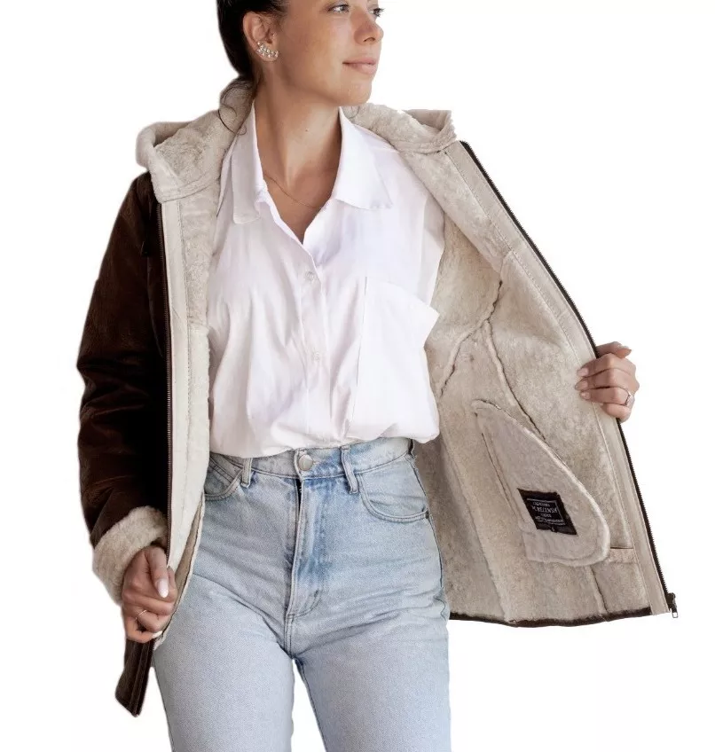 CAMPERA DE CUERO DE OVEJA DE MUJER  MODELO: 301