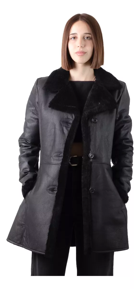 CAMPERA DE CUERO DE OVEJA DE MUJER  MODELO: SOL.B