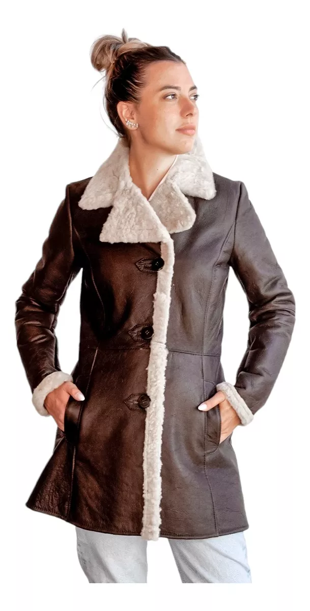 CAMPERA DE CUERO DE OVEJA DE MUJER  MODELO: SOL.H