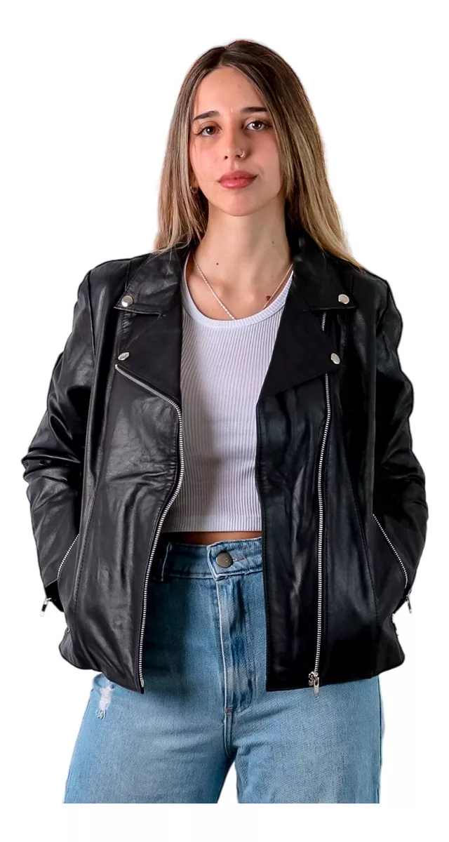 CAMPERA DE CUERO DE VACA DE MUJER, CUERO VACUNO 100%  134