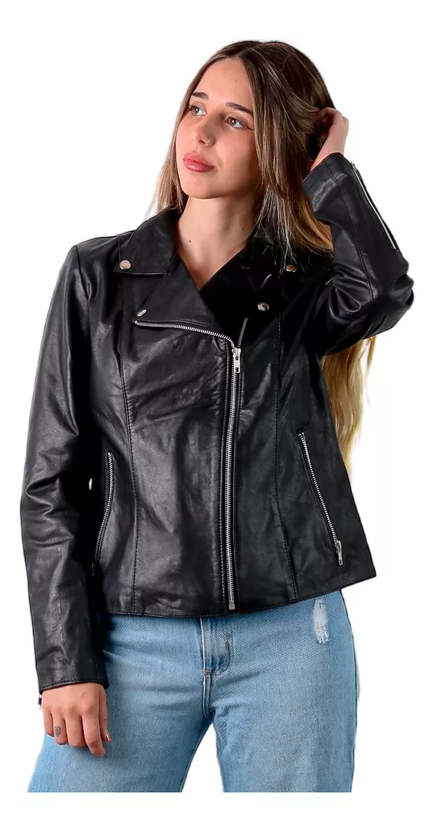 CAMPERA DE CUERO DE VACA DE MUJER, CUERO VACUNO 100%  134